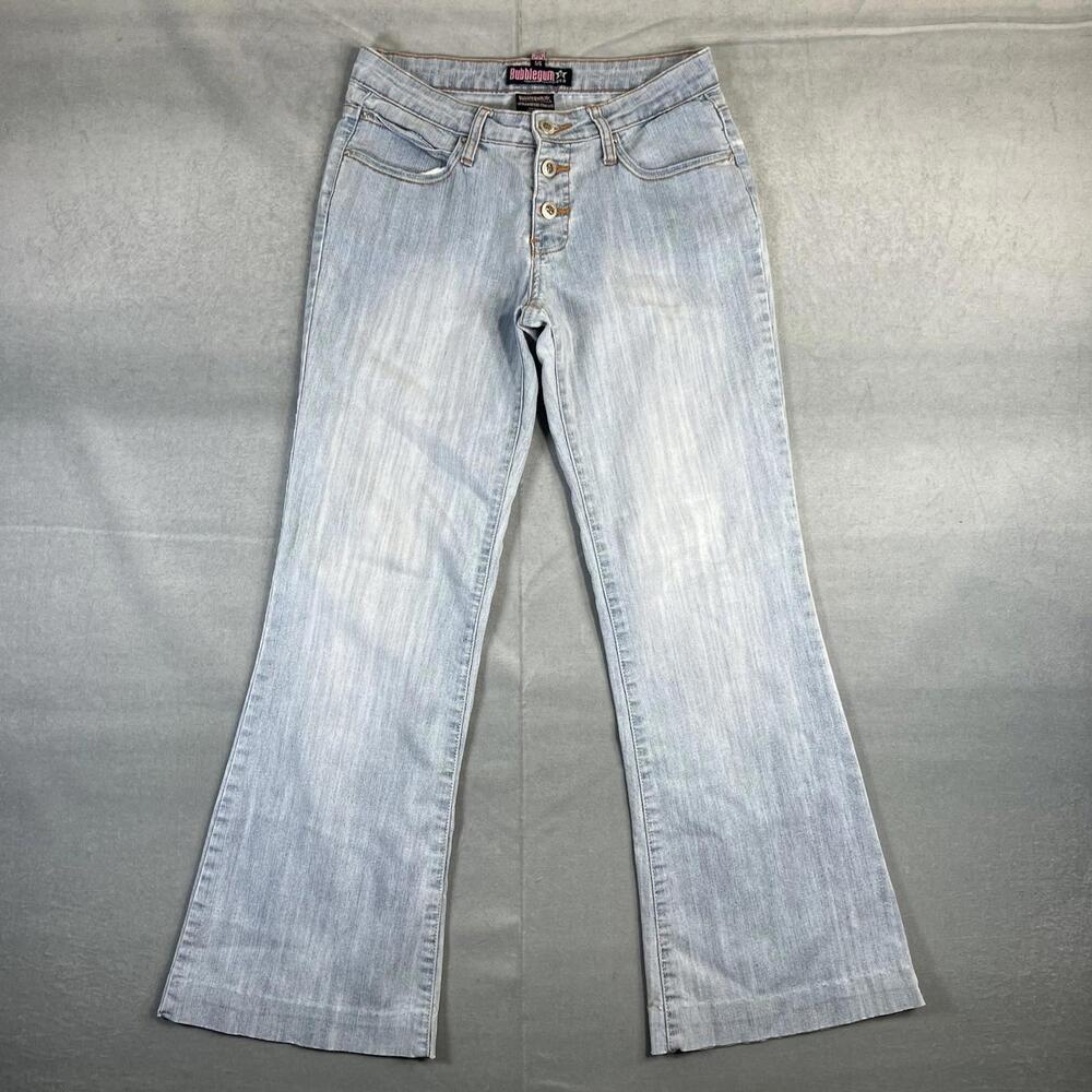 Vintage Bubblegum Y2K Jeans Womens 5/6 Blue Light Wash Flare American Flavour